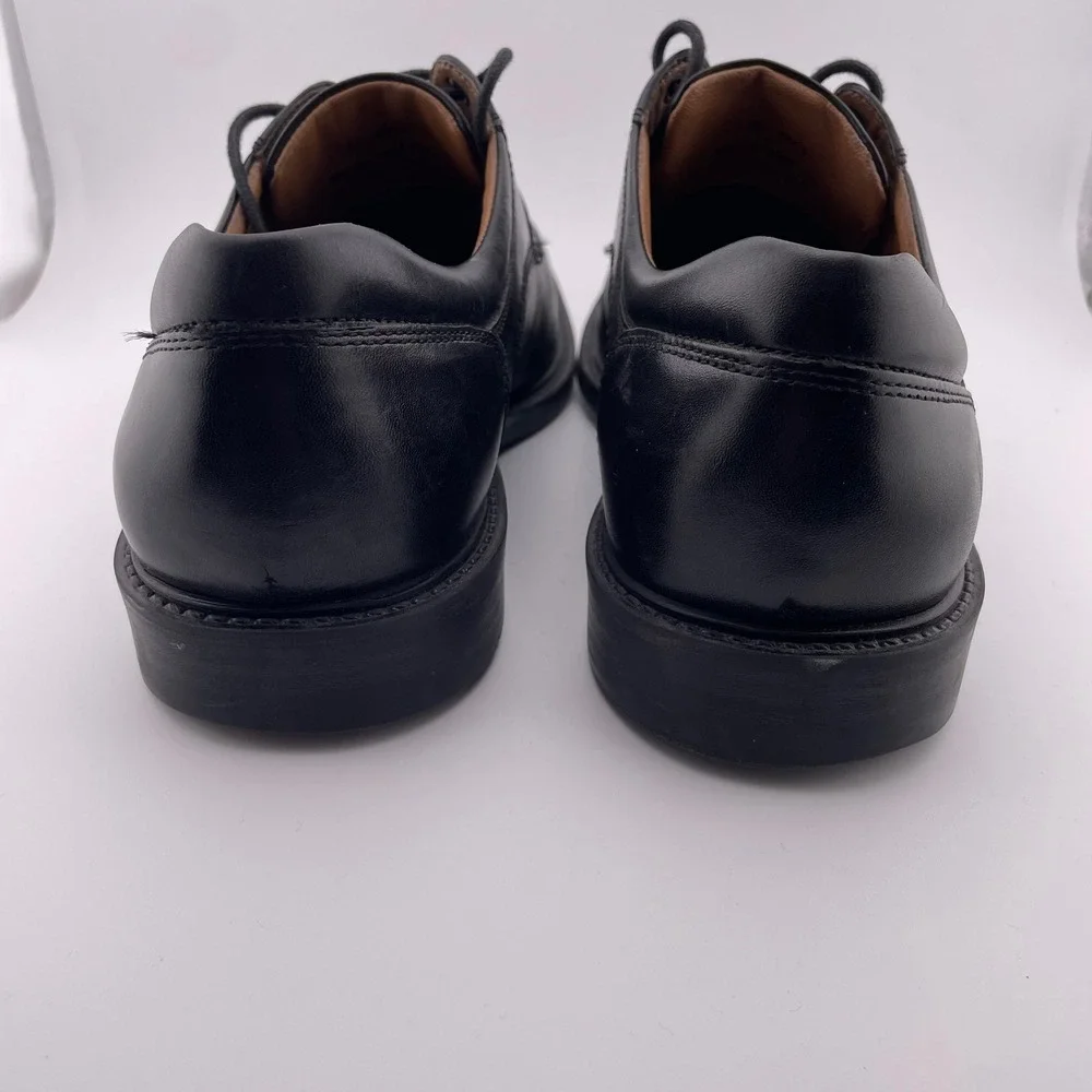 Johnston & Murphy Black Leather Oxford Lace Up Dress Shoes Men's 10M‎